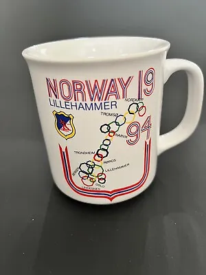 Vintage Norway 1994 Lillehammer Mug - Olympic Collectable • $4