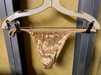 Vintage Sexy 100% Polyester Satin Joe Boxer Bikini Thong Panty-Size 8 • $39.99