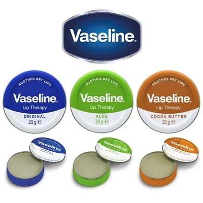 £4.29 • Buy Vaseline Lip Balm Therapy Petroleum Jelly Pocket Size Mini Size 20g Pots