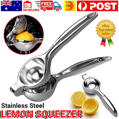 Stainless Steel Manual Hand Press Lemon Squeezer Fruit Orange Citrus Juice Tool • $16.95