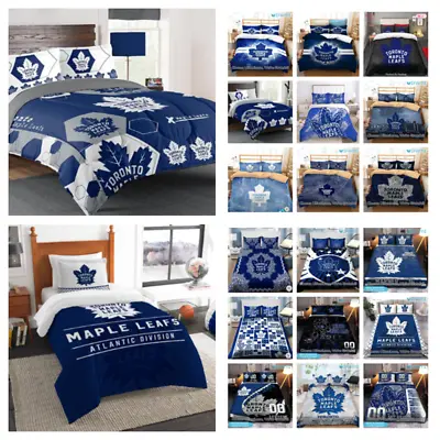 NHL Home Textiles With Pillowcase Toronto Maple Leafs Highend Bedding Suit Gifts • $76.98