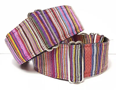 Greyhound/ Whippet/ Saluki Boho Ethnic Martingale Dog Collar • £18