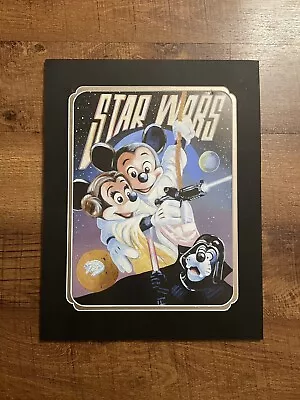 Disney Parks Star Wars Mickey And Minnie Mouse Print Brian Blackmore • $22.99