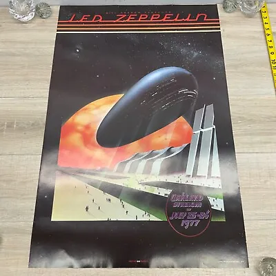 Vintage Led Zeppelin Oakland Stadium 1977 Poster B016 23x35  P41 • $50