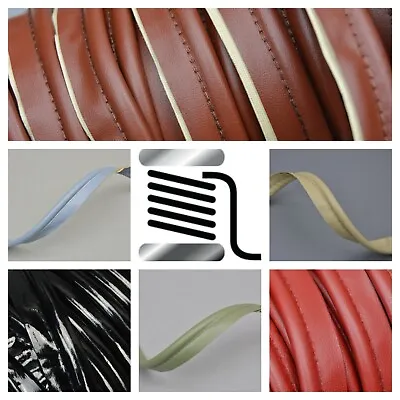 5mm Faux Leather Piping Trimming Cord Trims Upholstery Boat Car Fashion  • £3.55