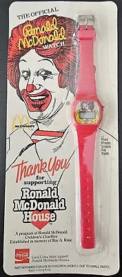 Vintage 1984 Ronald McDonald Watch In Original Package - New Old Stock • $5.99