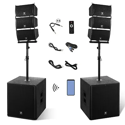 PRORECK CLUB 8000 18-inch 8000W DJ Speakers With Subwoofer Line Array Speakers • $1169.99