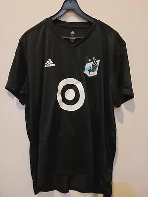 Adidas Mls Minnesota United Fc Team Training Jersey Black Size Xl • $14.99