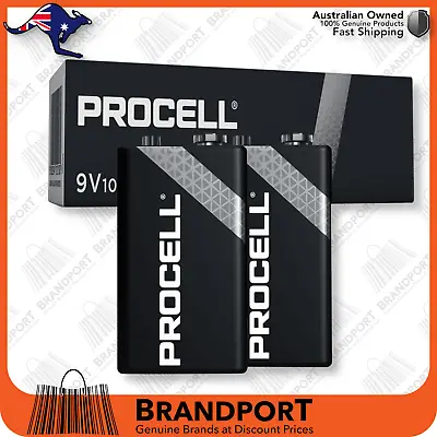 10x 9V Battery PC1604 6LR61 EN22 E-Block PROCELL Industrial By Duracell✅AU Stock • $34.95