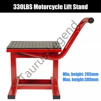 Dirt Bike Motorcycle Lift Motorbike Stand Work Bench Lifter Red • $59.99