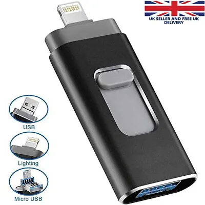 256GB 2TB USB Flash Drive External Memory Storage Photo Stick For IPhone IPad PC • £9.99