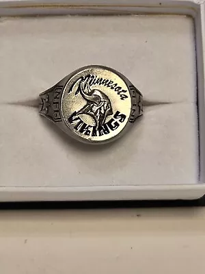 NFL Minnesota Vikings - Pewter Logo Ring - Size 12 • $8.99