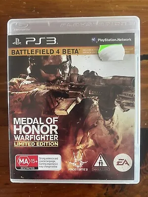 PS3 Medal Of Honor Warfighter Limited Edition PlayStation 3 + Manual FREE POST • $8