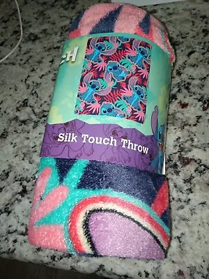 NEW NWT 40  X 50  Silk Touch Pink Throw DISNEY STITCH • $20