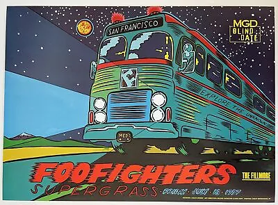 $325 • Buy Foo Fighters Concert Poster 1997 Fillmore