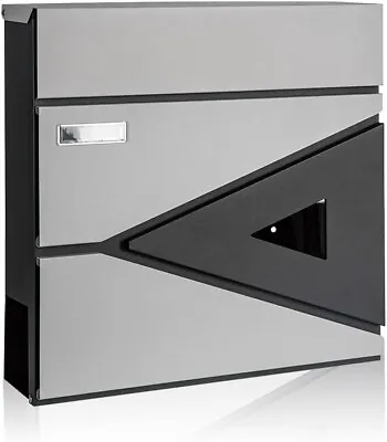 Wall Mount MailboxLarge Capacity Locking Mailbox For Outside Galvanized Steel • $56.99