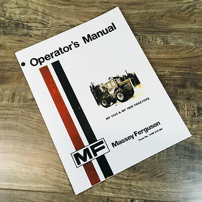 Massey Ferguson 1505 1805 Tractor Operators Manual Owners Book Maintenance • $14.97