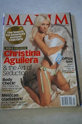 MAXIM Magazine MARCH 2007 CHRISTINA AGUILERA MEXICAN GLADIATORS CLUB GIRLS! • $12.99