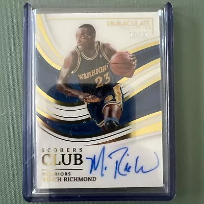 2022-23 Immaculate Collection Mitch Richmond Scorers Club Auto Autograph #09/99 • $25