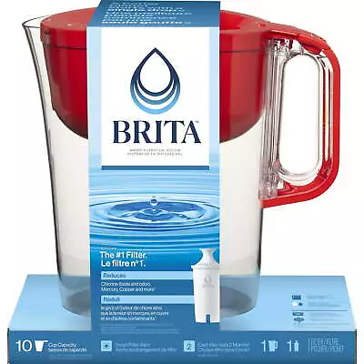 Brita Large 10 Cup Water Filter Pitcher With 1 Standard Filter Without BPARed • $31.48