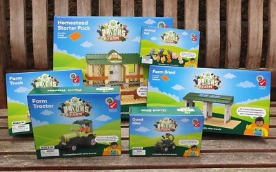 $39 • Buy ☀☀Woolworths Bricks Farm Starter Pack/Truck/Tractor/Quad Bike/Animal Set☀☀