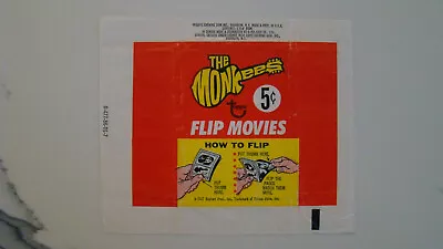 1967 Topps THE MONKEES FLIP MOVIES Trading Card 5-Cent Wax Wrapper • $12.95