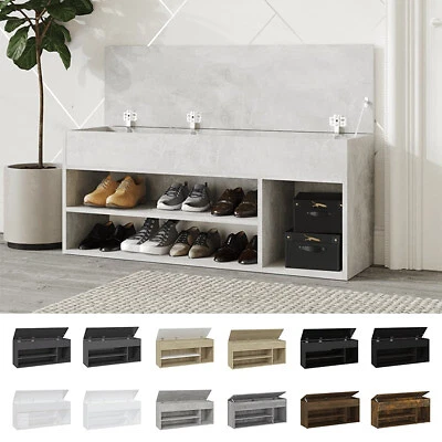 £78.99 • Buy Shoe Bench Chipboard Home Shoe Cabinet Hall Bench Set Multi Colours VidaXL