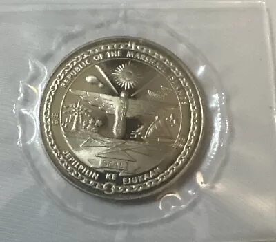 1991 Republic Of The Marshall Islands $5 Comm. Coin Heroes Of Pearl Harbor. • $4