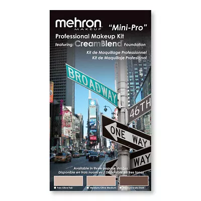 Mehron Mini-Pro Professional Makeup Student Kit 3 Shades Available • $21.95