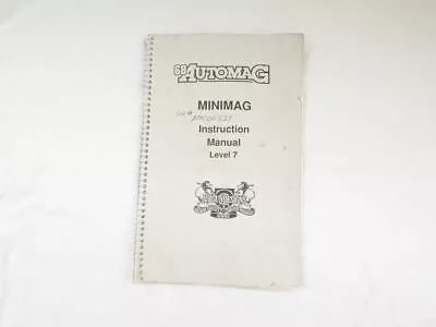 Automag Minimag Manual With Notes Written In - Mem490 • $25