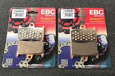 2x EBC FA252HH Brake Pads Yamaha YZF R6 FZS 600 1000 RJ02 RJ03 RN06 4VD • £69.03