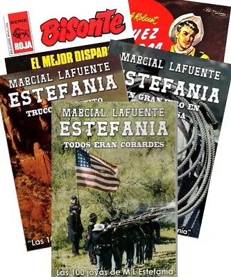 “Silencio Vengador” Set De Cinco Novelas Por Marcial Lafuente Estefania Y Otros  • $28.45