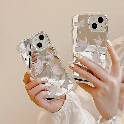 £3.59 • Buy Wave Mirror Butterfly Fashion Women Phone Case For IPhone 11 12 13 14 Pro Max