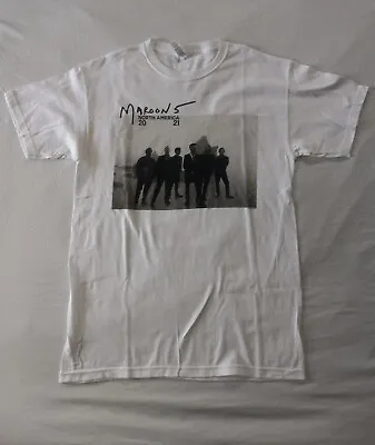 NWOT Maroon 5 2021 North American Tour Men's SZ M White Double Sided T-shirt • $24.95