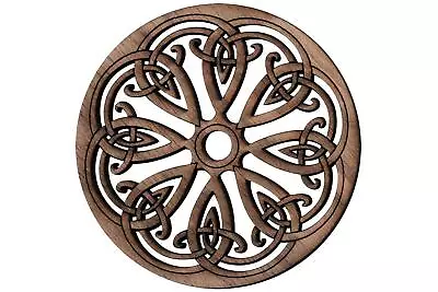Folkcraft® Rosette Snowflake Walnut 1 1/2  Diameter • $12