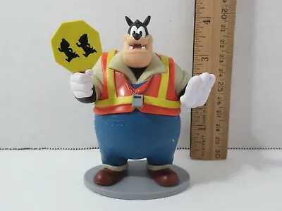 Disney Mickey Mouse Pete Crossing Guard W/ Sign Whistle Vest Pvc Figure On Base • $12.99