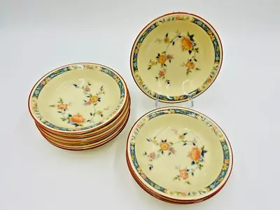 Set Of 10 Vintage Noritake China Song Pattern 8165 W83 Soup Bowls Japan Like New • $94