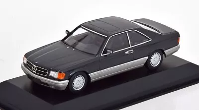 Mercedes 560 SEC C126 Coupe 1986 Dark Gray-metallic 1:43 Minichamps Model Car • $84.55