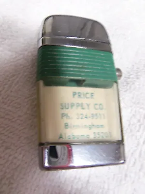Vintage Clear View  Lighter With PRICE SUPPLY Ad • $35