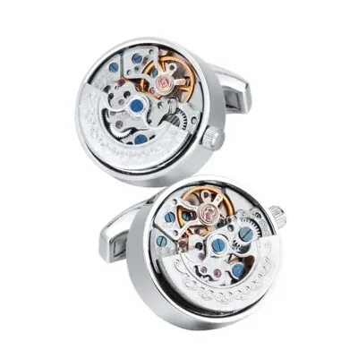 Watch Mechanical Cufflinks Expensive Luxury Jewelry 80s 90s 60s Group On Tuxedo • $83.25