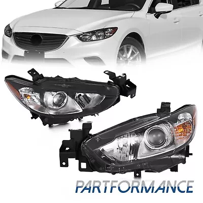 For 2014-2017 Mazda 6 Left & Right Side Halogen Type Projector Headlights • $142.99