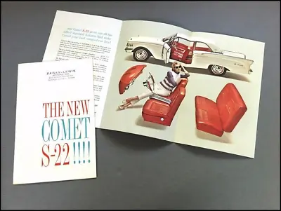 1962 Mercury Comet S-22 S22 Vintage Original Car Sales Brochure Foldout • $9.56