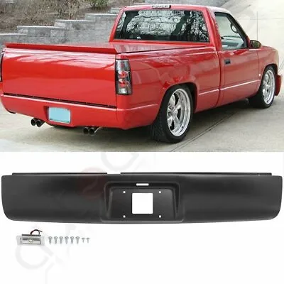 Steel Rear Bumper Roll Pan License Plate Light For 1994-2003 S10 S15 GMC Sonoma • $74.99