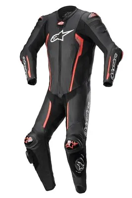 $877.42 • Buy Alpinestars Missile V2 Leather Suit 1 Pc Black Red Fluo Motorcycle Racing Sui...