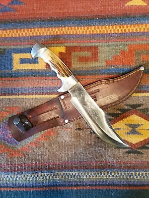 Measarians 07/25/2001 Vintage Fixed Blade Hunting Knife... Pre-owned W/sheath.. • $150