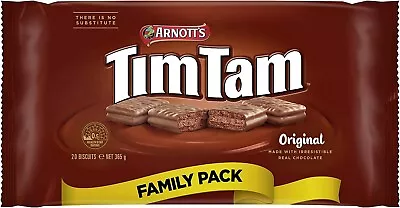 Arnotts Tim Tam Chocolate Biscuits 365g Family Pack • $8.61