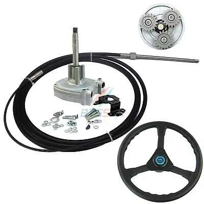 £179.99 • Buy 14FT Outboard Steering System 200HP Marine Boat Steering Kit Planetary Gear