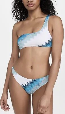 NWT Authentic Missoni 2 -Piece Asymmetric Chevron Bikini Set Size 40 IT • $350