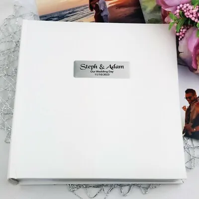 $45 • Buy Personalised Wedding Photo Album 200 - White - Made To Order Custom Gift