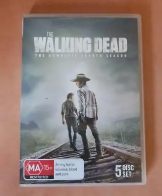 The Walking Dead - The Complete Fourth Season 5 Disc DVD Set - FREE POST • $10